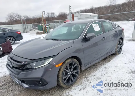 2021 Honda Civic Sport из США, поврежденный, VIN 2HGFC2F85MH558200